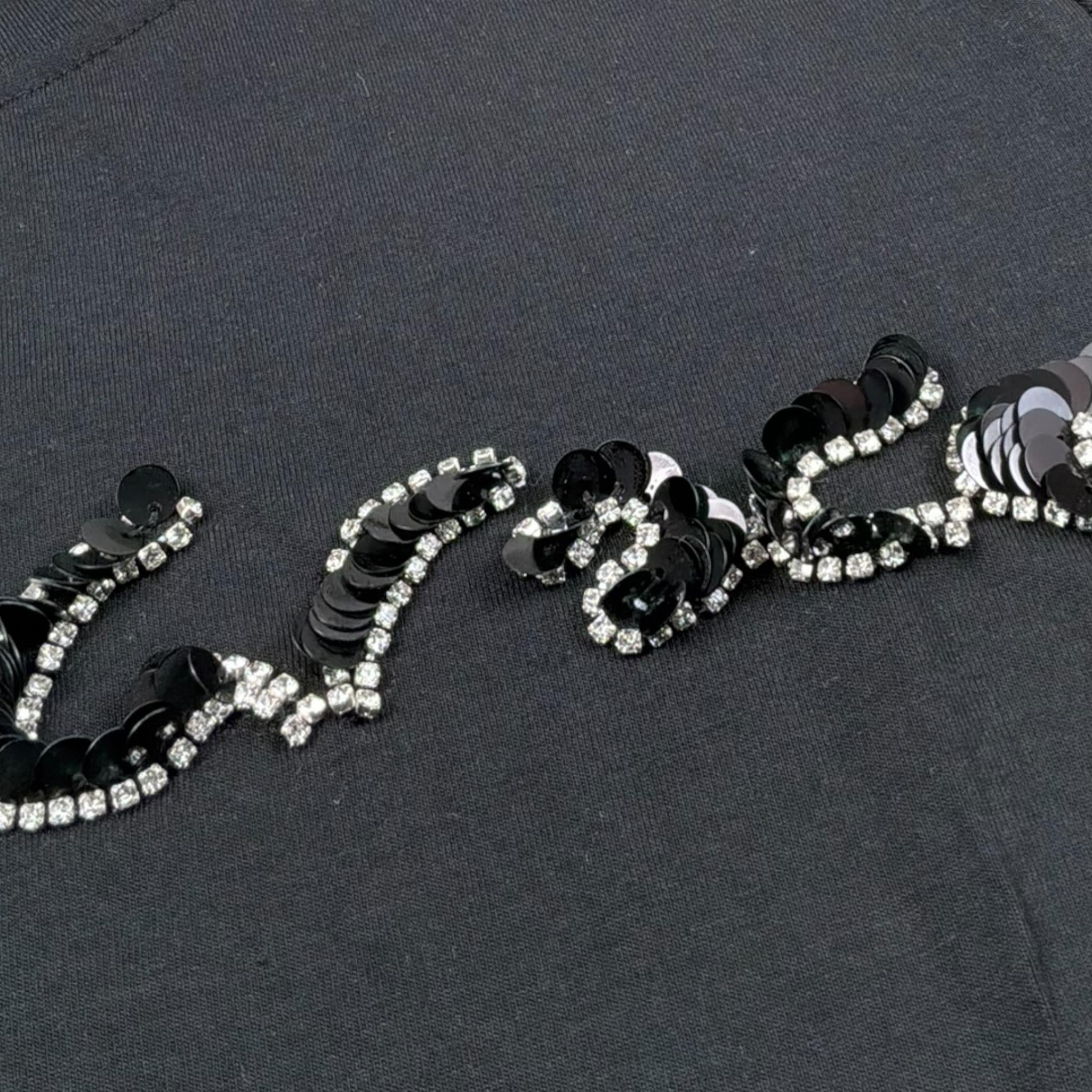 Manila Grace T-Shirt Girocollo Tinta Unita con Stampa per Bambina 162TMJS25 NERO MANILA GRACE 