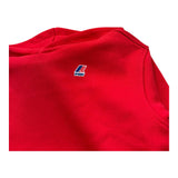 K-Way Felpa con Cappuccio Tinta Unita con Logo per Bambino K2142QW ROSSO K-WAY 