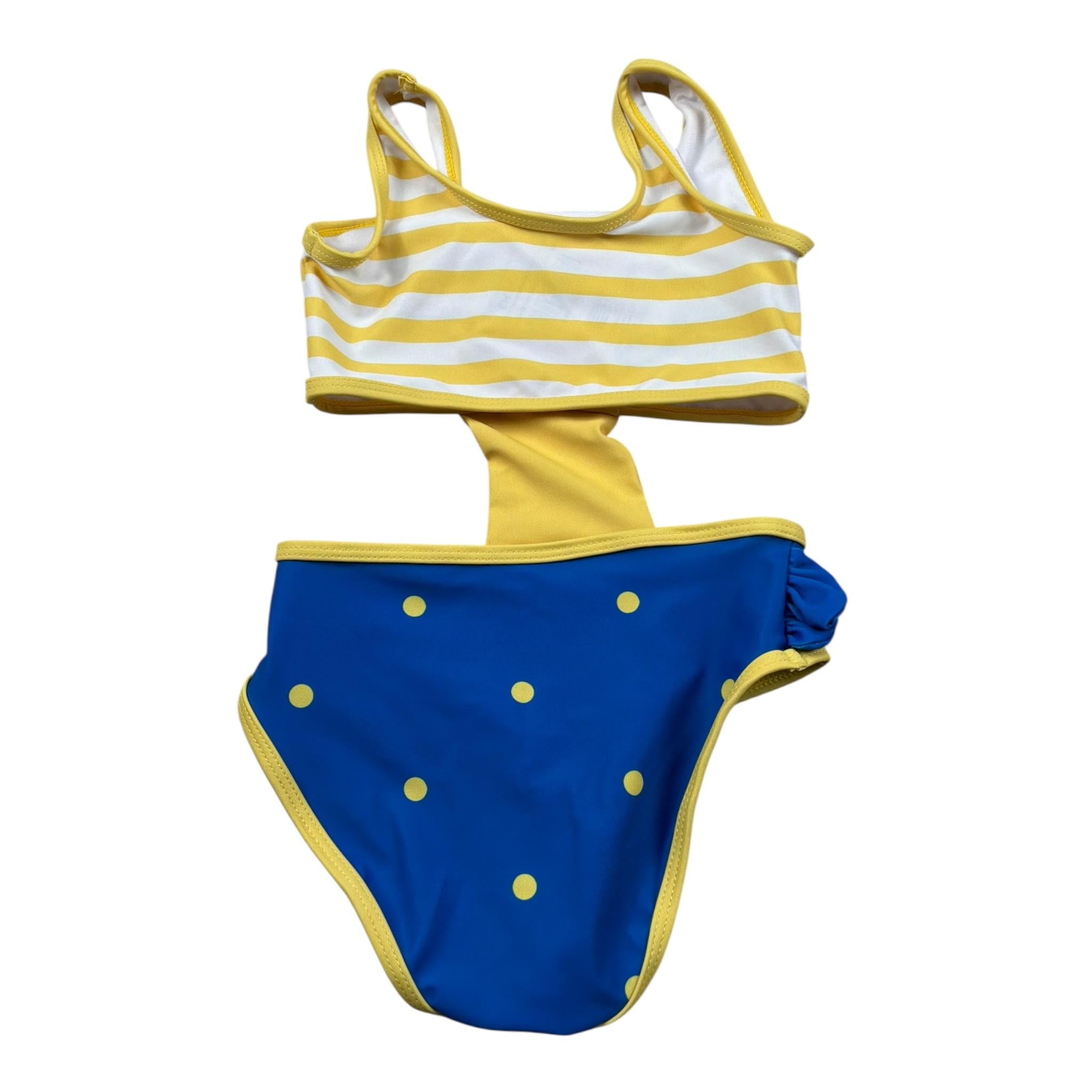 Funky Costume Intero Bicolore Giallo/Blu per Bambina 1250703 GIALLO/BLU FUNKY 