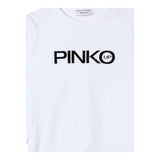 PINKO shirt girocollo tinta unita con stampa Bianco per Bambina F4PIBGTH204 BIANCO PINKO 