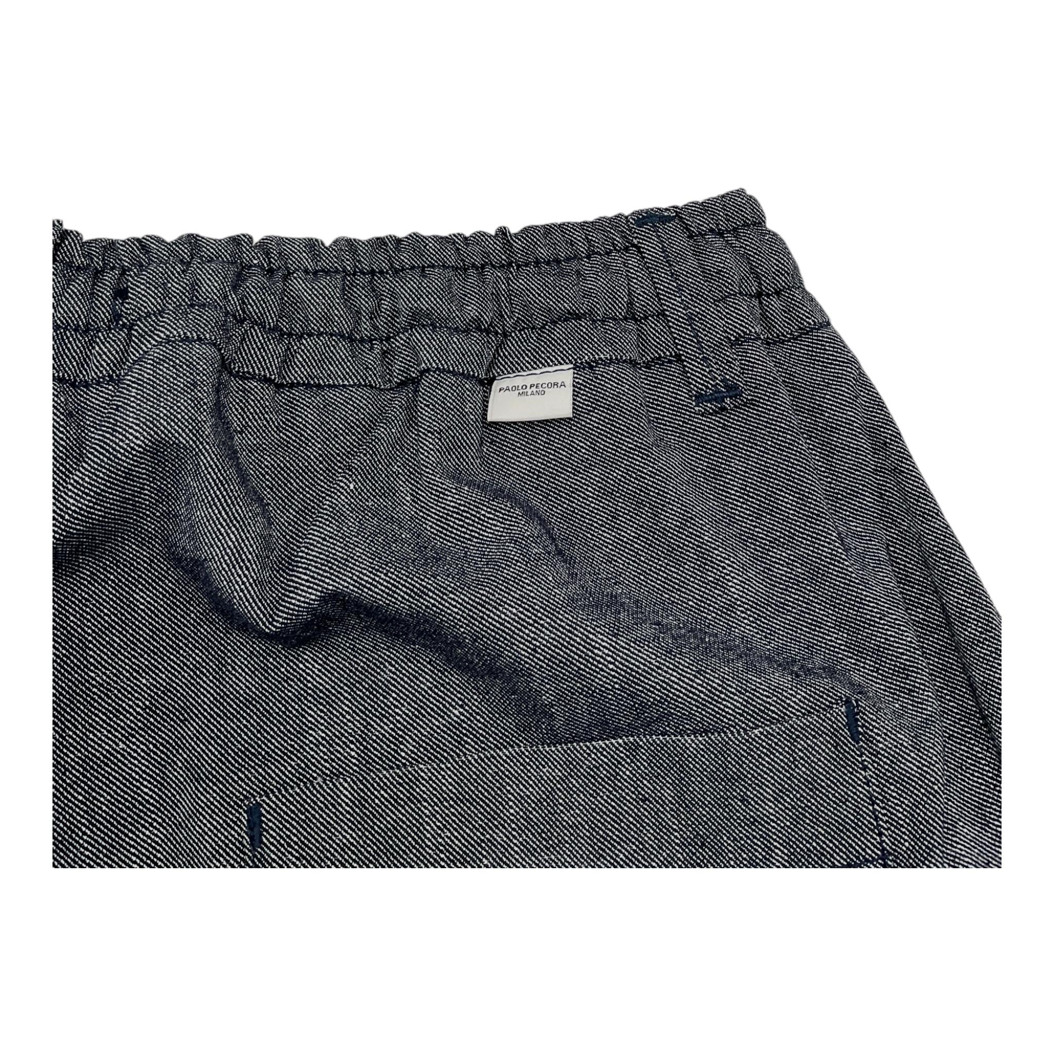 Paolo Pecora Bermuda Tinta Unita con Elastico In Vita per Bambino PP4005 BLU PAOLO PECORA 