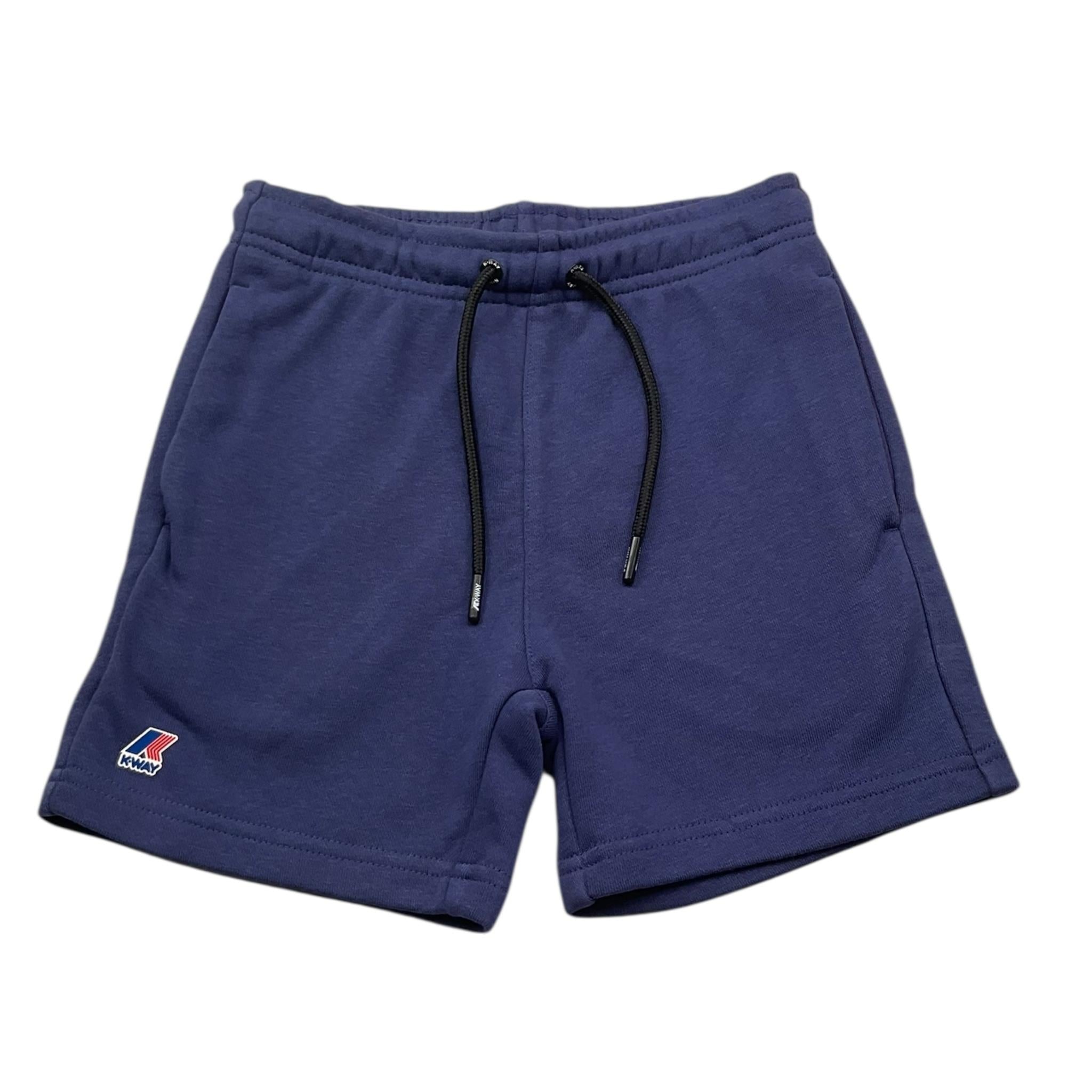 K-Way Bermuda Tuta Tinta Unita con Logo per Bambino K4121KW BLU K-WAY 