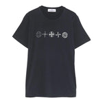 Stone Island T-Shirt Girocollo Tinta Unita con Logo per Neonato K1S162100010N BLU STONE ISLAND 