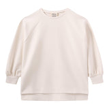 Dou Dou Felpa Chiusa Girocollo Tinta Unita per Bambina DW4A30 PANNA DOU DOU 