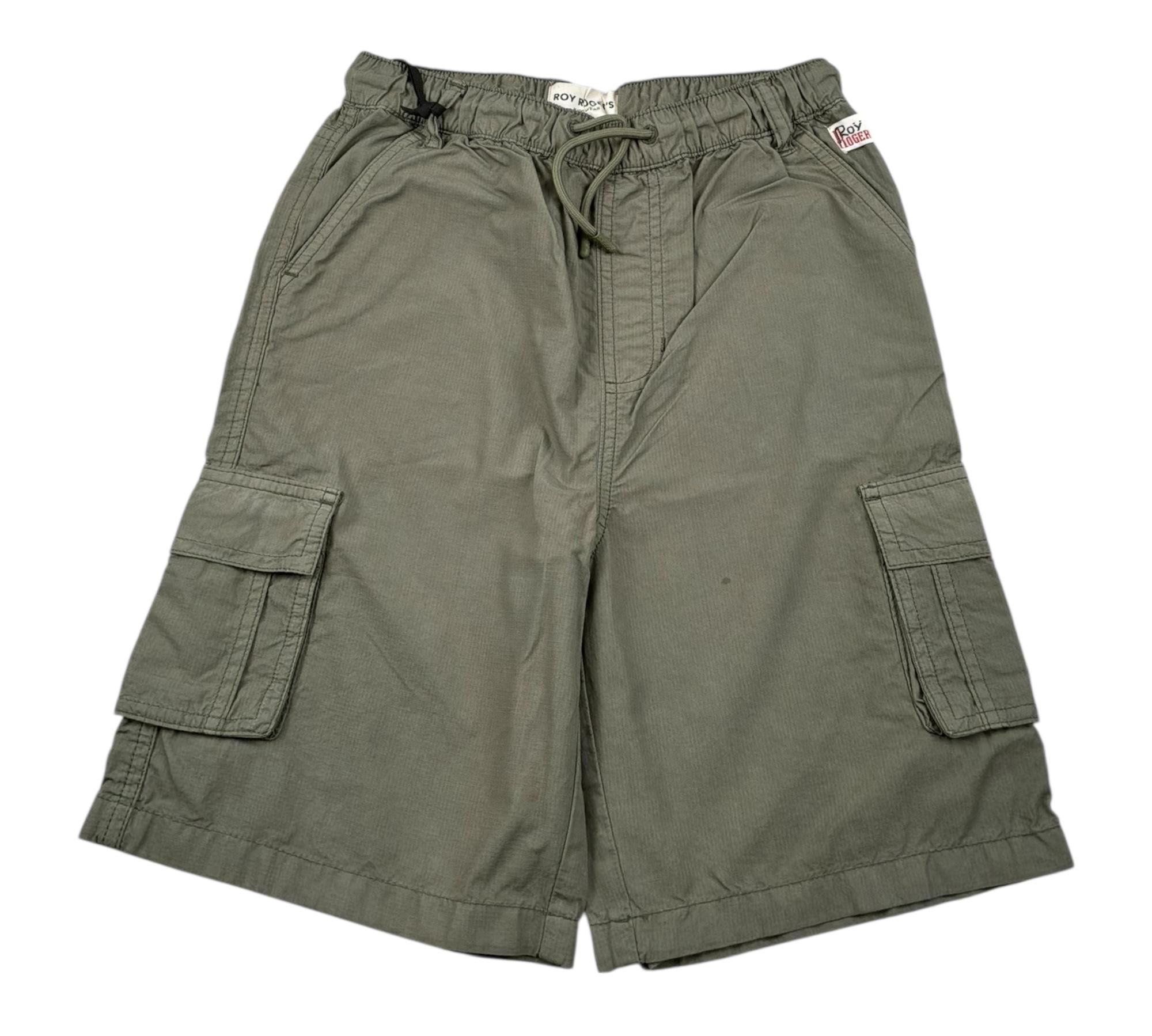 Roy Roger'S Bermuda Tinta Unita con Elastico In Vita per Bambino RB144 VERDE ROY ROGER'S 