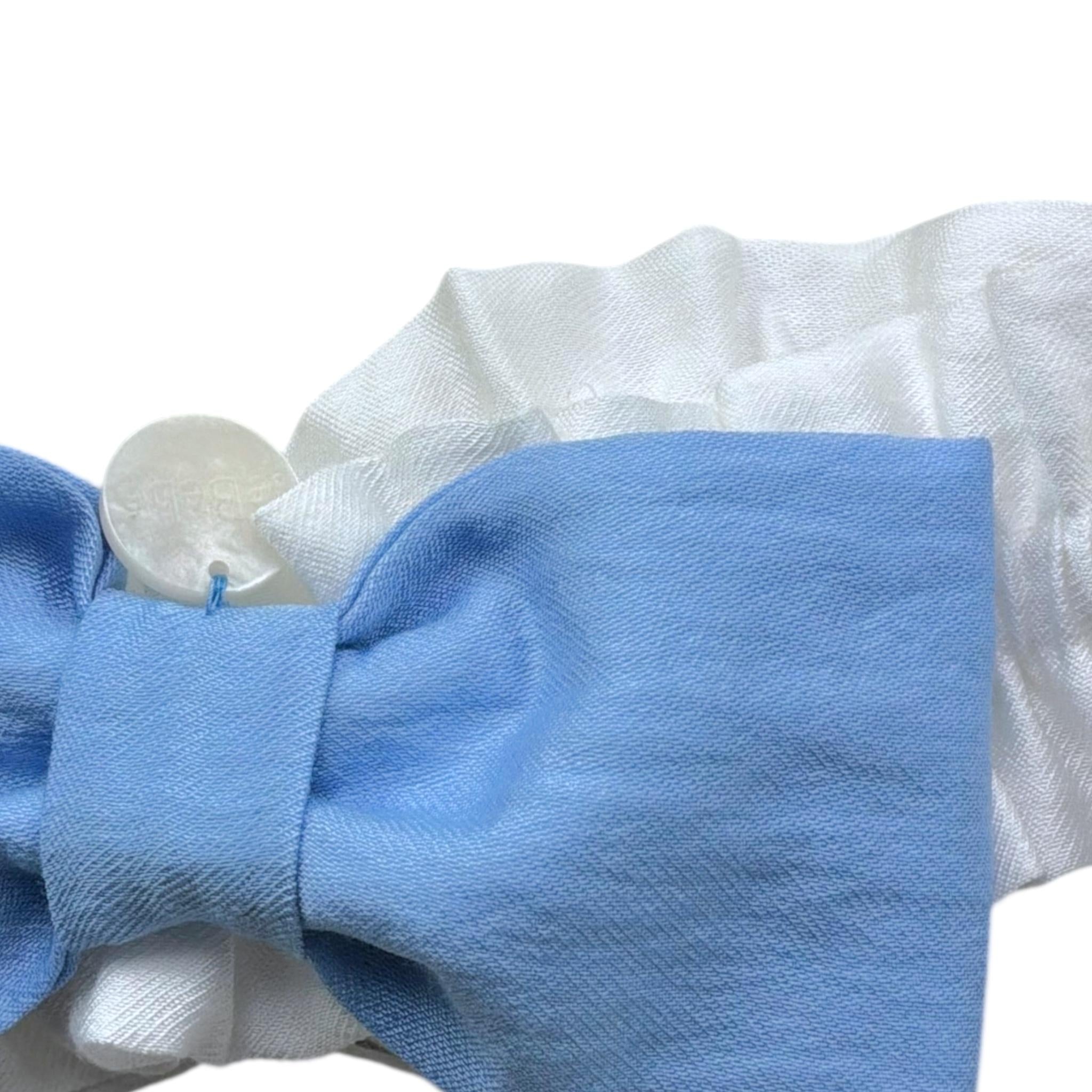 Le Bebe' Fascia Tinta Unita con Fiocco per Neonata LBG6407 AZZURRO LE BEBE' 