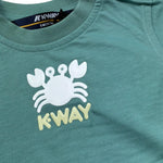 K-Way T-Shirt Girocollo Tinta Unita con Stampa per Neonato K2158JW VERDE K-WAY 
