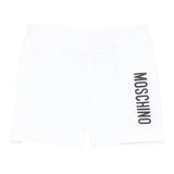 Moschino Bermuda Tinta Unita con Logo per Neonato MUQ01LN BIANCO MOSCHINO 