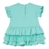 Liu Jo Abito Tinta Unita con Brillantini per Neonata HA5042 VERDE ACQUA LIU JO 