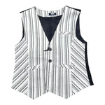 Manuell & Frank Gilet Tinta Unita con Fantasia per Bambino MF5150R BIANCO MANUELL & FRANK 