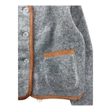 ZHOE & TOBIAH cardigan tinta unita con profili in contrasto Grigio per Neonato WWT6 GRIGIO ZHOE & TOBIAH 