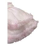 La Sartoria Dei Piccoli Abito Cerimonia Giromanica Tinta Unita con Tulle per Neonata L038 ROSA LA SARTORIA DEI PICCOLI 