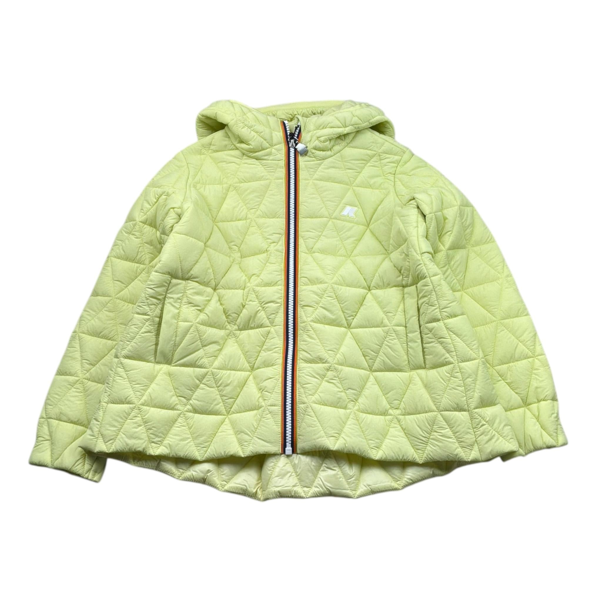 K-Way Giubbino Tinta Unita con Zip E Cappuccio per Bambina K6132LW VERDE K-WAY 