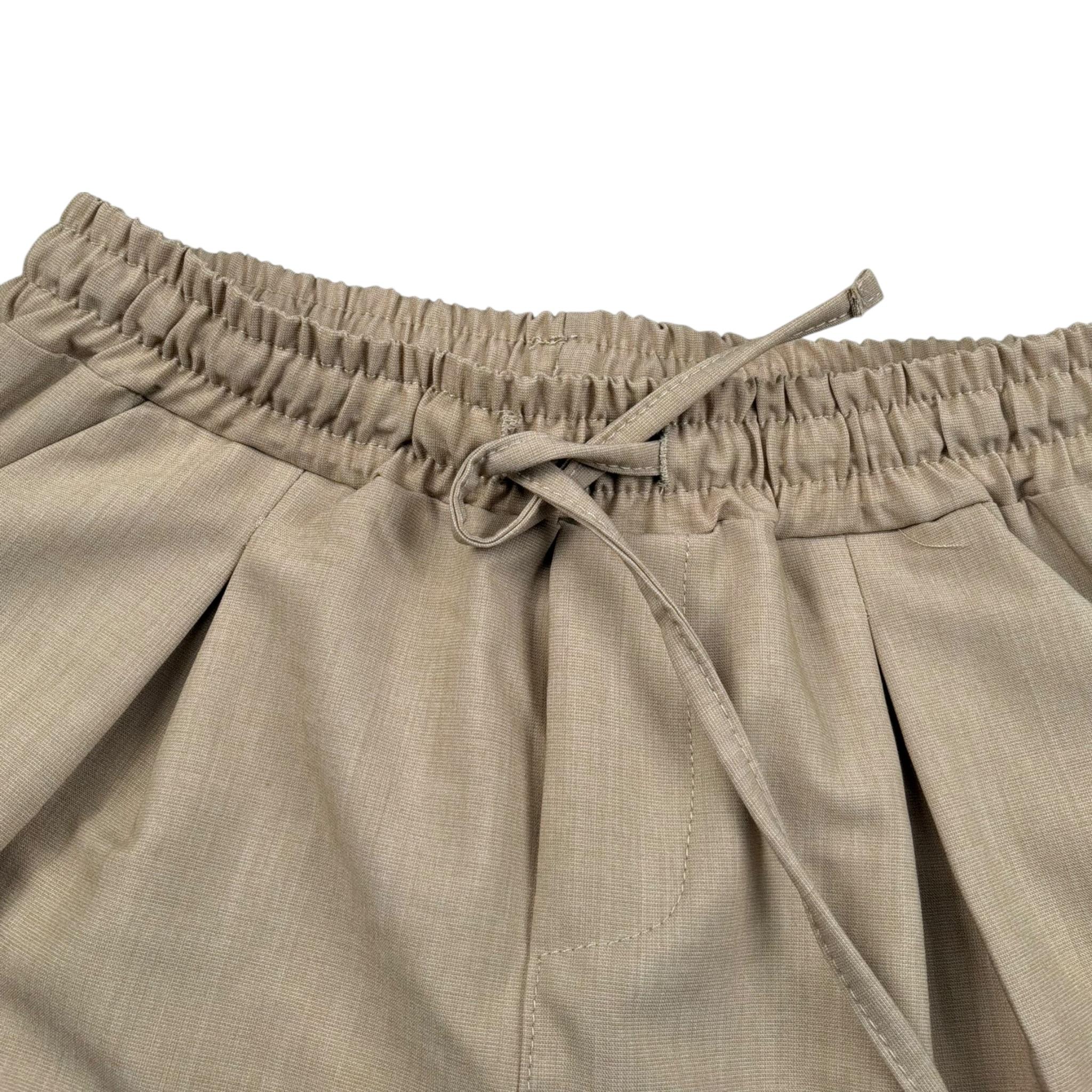 M+E' Bermuda Tinta Unita con Elastico In Vita per Bambino UEM0549J BEIGE M+E' 