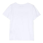 Balmain T-Shirt Girocollo Tinta Unita con Stampa per Bambino BT8P41 BIANCO BALMAIN 