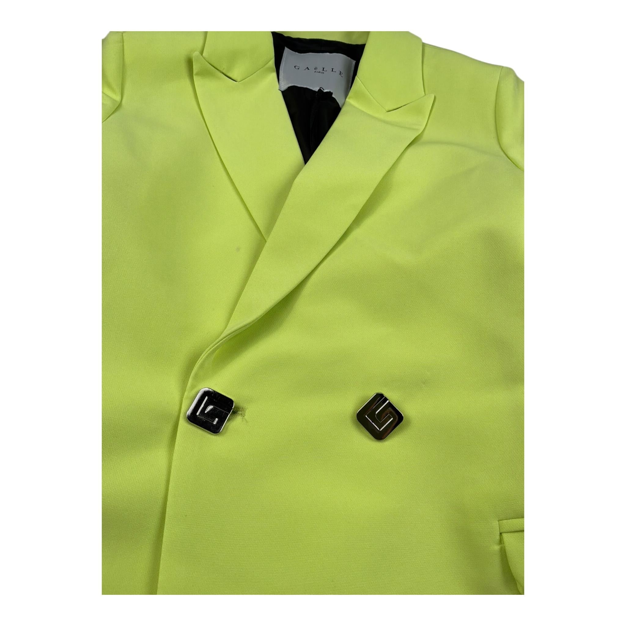 Gaelle Giacca Tinta Unita Doppiopetto per Bambina 2745J00087 VERDE GAELLE 