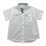 Iceberg Camicia Mezza Manica Tinta Unita per Neonato CMICE5108B BIANCO ICEBERG 