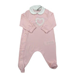 Il Gufo Tutina Tinta Unita con Applicazioni per Neonata P19TP245M00032 ROSA IL GUFO 