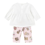 Mayoral Completo 4 Pezzi 2Shirt-2Pantalone Bianco per Neonata 1760 BIANCO MAYORAL 