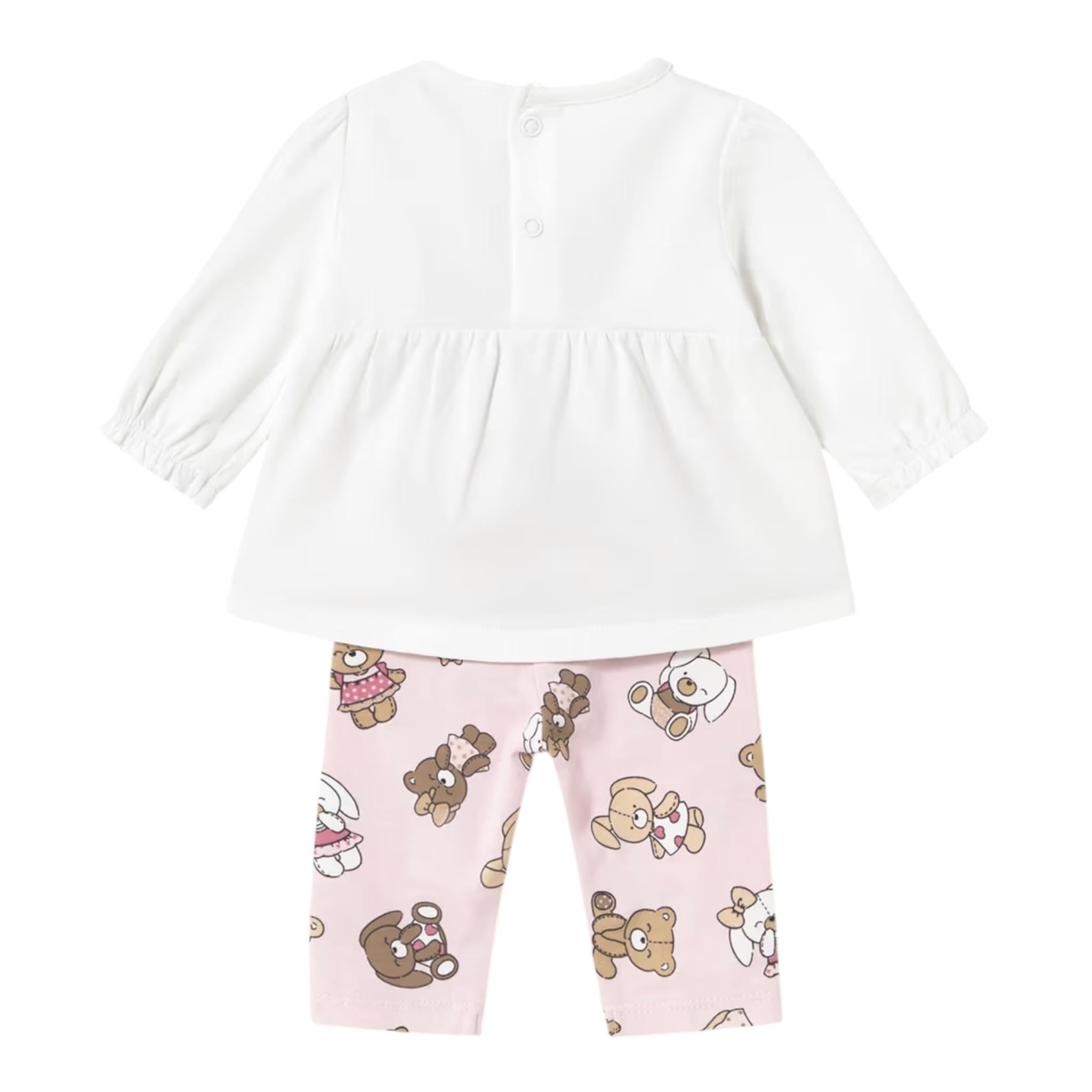 Mayoral Completo 4 Pezzi 2Shirt-2Pantalone Bianco per Neonata 1760 BIANCO MAYORAL 