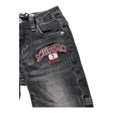 ICEBERG jeans tinta unita con girovita regolabile Nero per Neonato PTICE5308BX NERO ICEBERG 