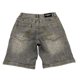 Iceberg Bermuda In Denim Tinta Unita con Stampa per Bambino BMICE5104J NERO ICEBERG 