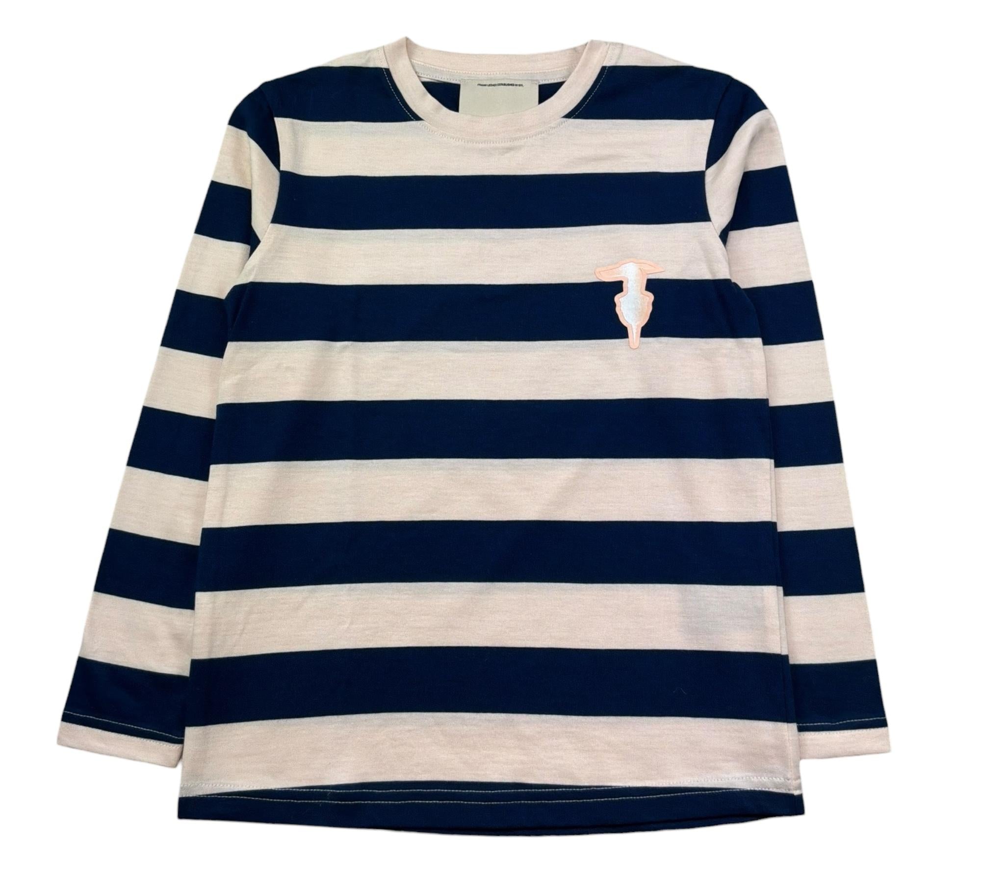 Trussardi Shirt Girocollo Fantasia Righe per Bambina TGP26069TS ROSA/BLU TRUSSARDI 