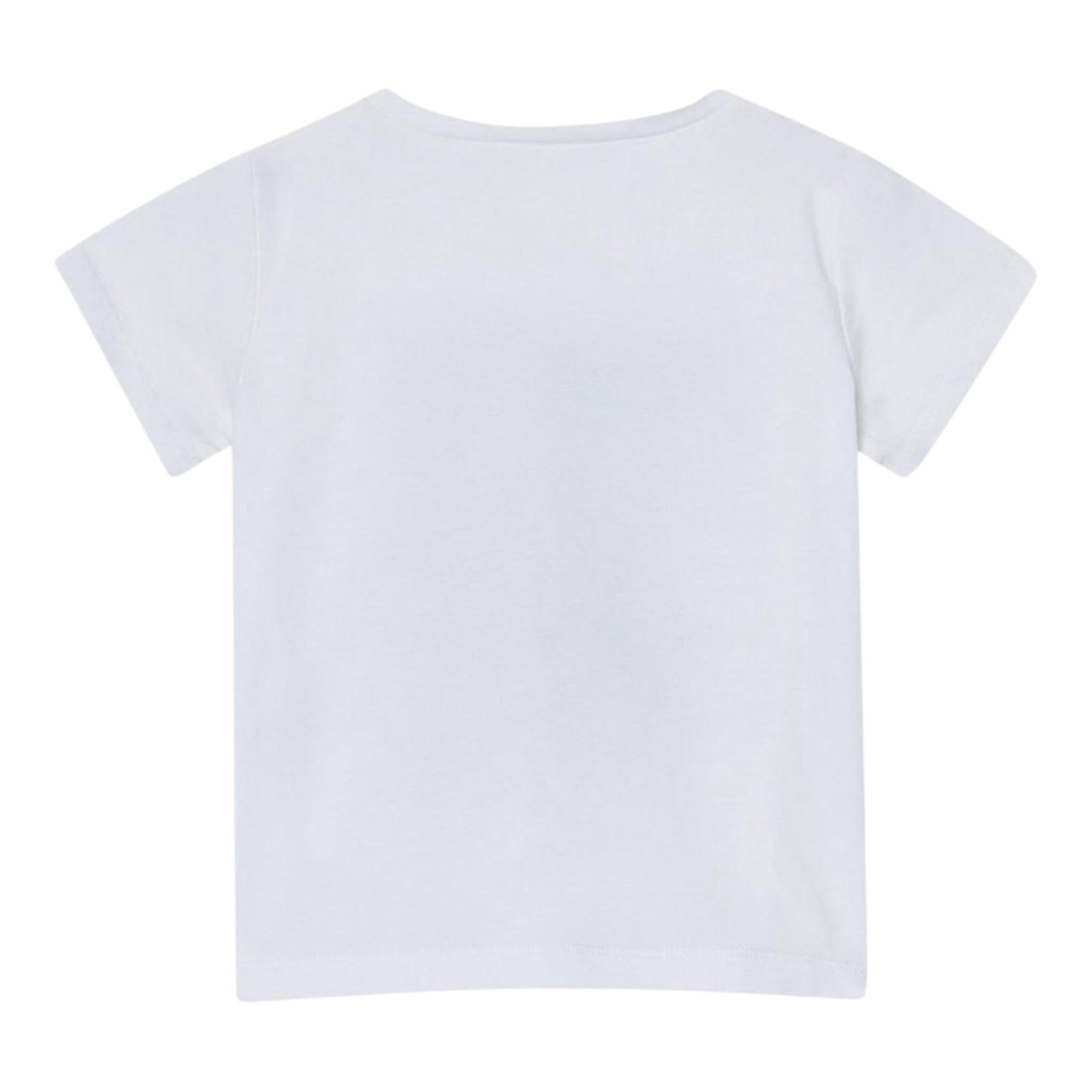Liu Jo T-Shirt Girocollo tinta unita con Stampa E Brillantini Bianco per Neonata KA5093XXXN BIANCO LIU JO 