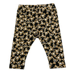 MOSCHINO leggins tinta unita con stampa orsacchiotti Nero per Neonata MHP032 NERO MOSCHINO 