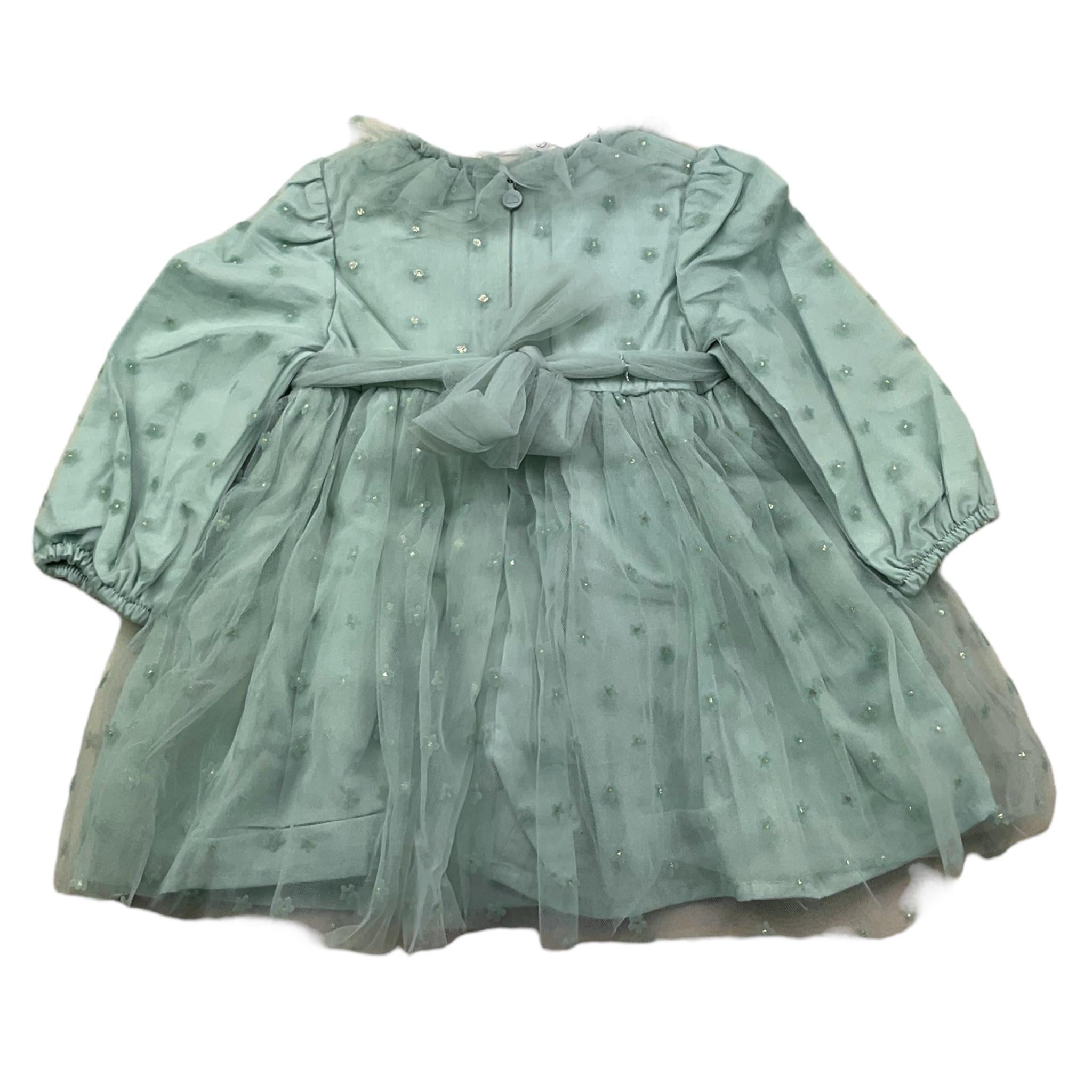 MAYORAL abit mezza manica tinta unita in tulle Verde acqua per Neonata 2907 VERDE ACQUA MAYORAL 