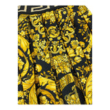 Versace Gonna Tinta Unita Con Fantasia Nero Per Bambina