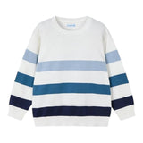 Mayoral Maglia Girocollo Tinta Unita con Fantasia A Righe per Bambino 2266 BIANCO MAYORAL 