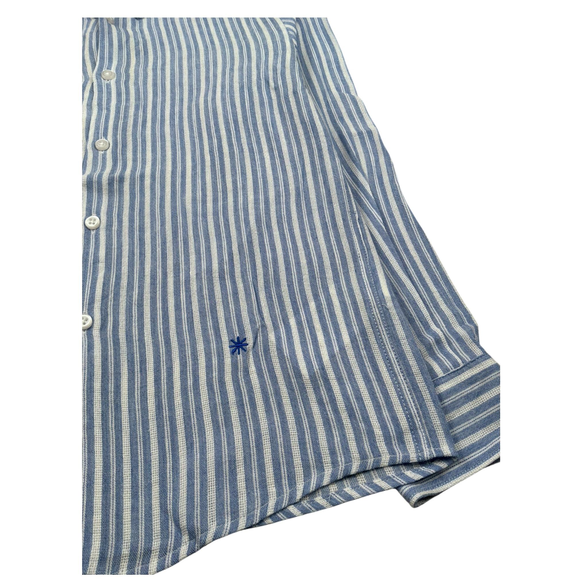 Manuel Ritz Camicia Manica Lunga Fantasia A Righe per Bambino MR2930X AZZURRO MANUEL RITZ 