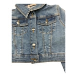 Liu Jo Giubbino In Denim Tinta Unita per Bambina KA5066 BLU LIU JO 