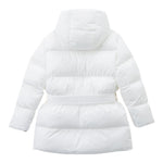 DSQUARED2 giubbino tinta unita con cappuccio Bianco per Bambina DQ1734 BIANCO DSQUARED2 