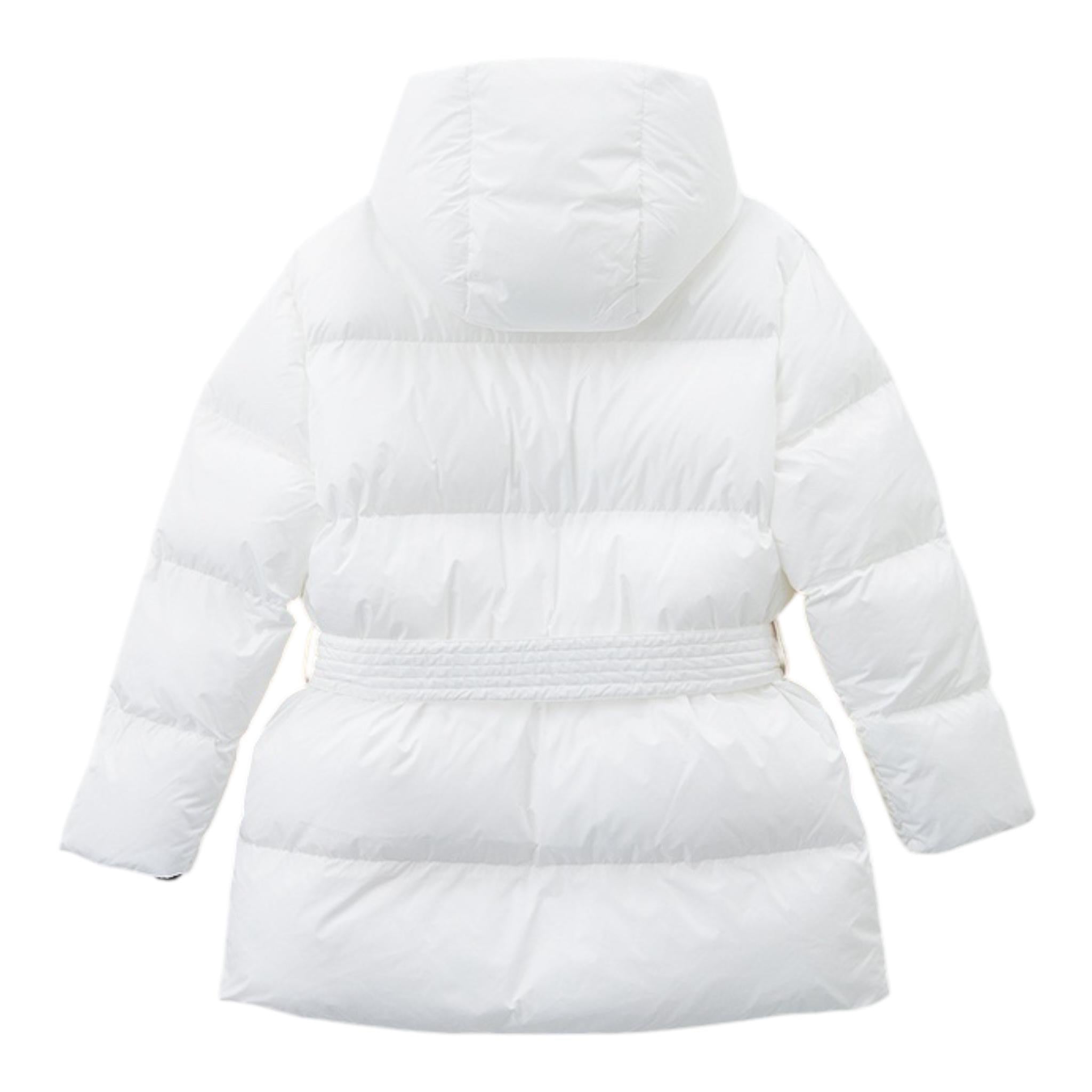 DSQUARED2 giubbino tinta unita con cappuccio Bianco per Bambina DQ1734 BIANCO DSQUARED2 