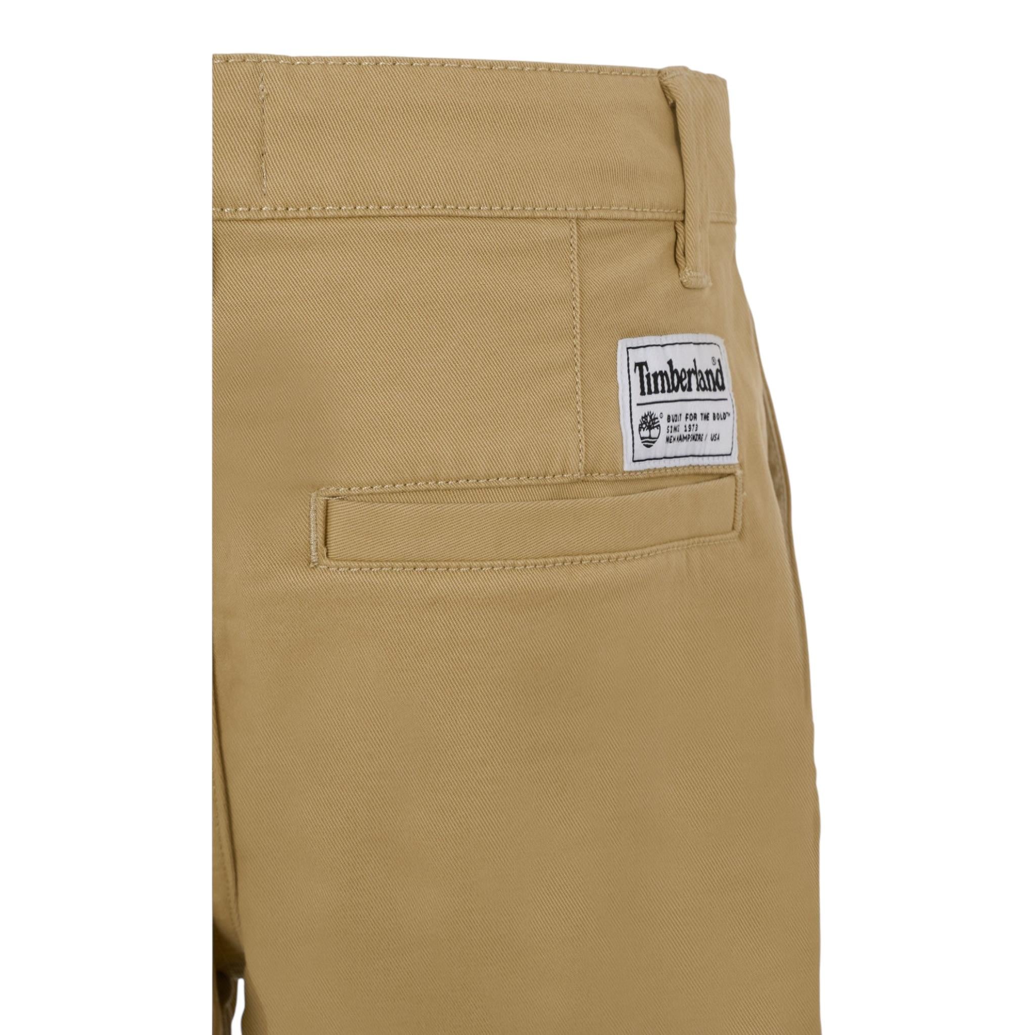 Timberland Bermuda Tinta Unita con Tasche America per Bambino T60453 BEIGE TIMBERLAND 