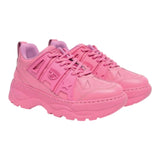 Chiara Ferragni Sneakers Tinta Unita Con Logo E Lacci Fuxia Per Bambina