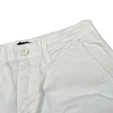 Never Too Bermuda tinta unita con Girovita Regolabile Bianco per Bambino NT2378B BIANCO NEVER TOO 