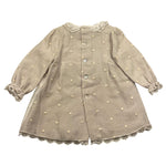 PAZ RODRIGUEZ set abito manica lunga con culotte tinta unita Beige per Neonata 004150918 BEIGE PAZ RODRIGUEZ 