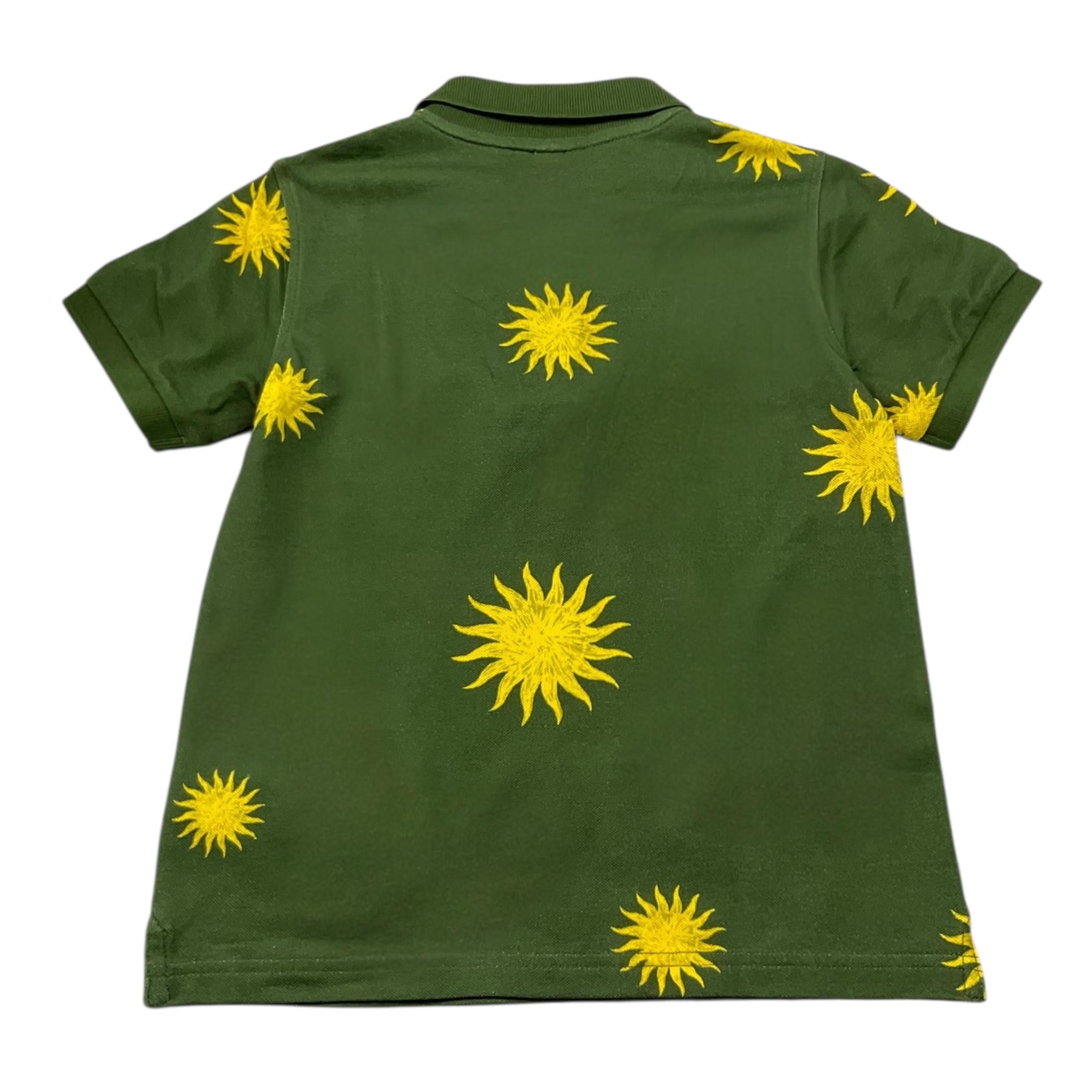 Suns68 Polo Mezza Manica Tinta Unita con Stampa per Bambino CPA35342 VERDE SUNS68 