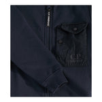 C.P. COMPANY felp con zip e colletto tinta unita Blu per Bambino CUF00T BLU C.P. COMPANY 