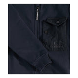 C.P. COMPANY felp con zip e colletto tinta unita Blu per Bambino CUF00T BLU C.P. COMPANY 