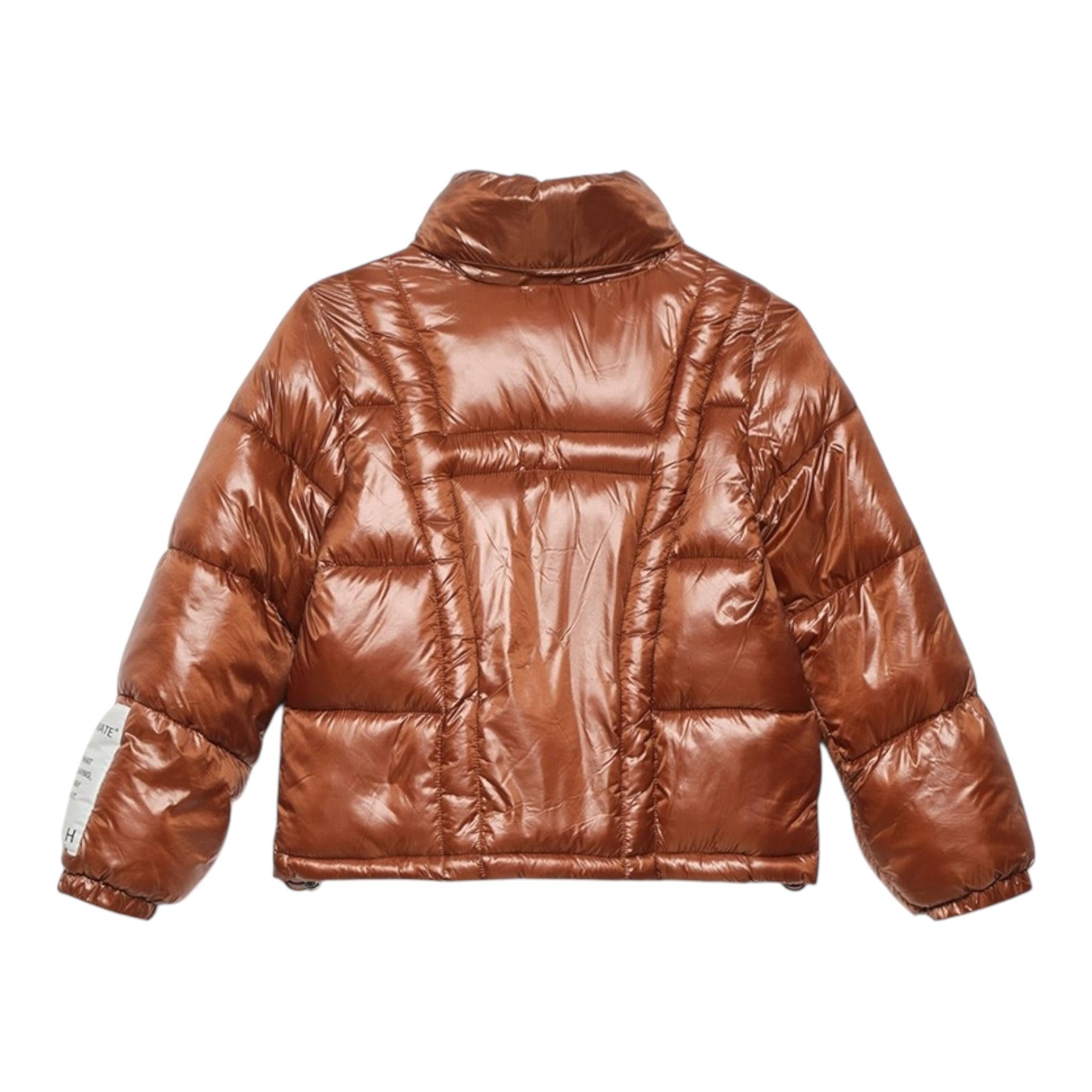 HINNOMINATE giubbino tinta unita con logo Marrone per Bambina 3641O0220 MARRONE HINNOMINATE 