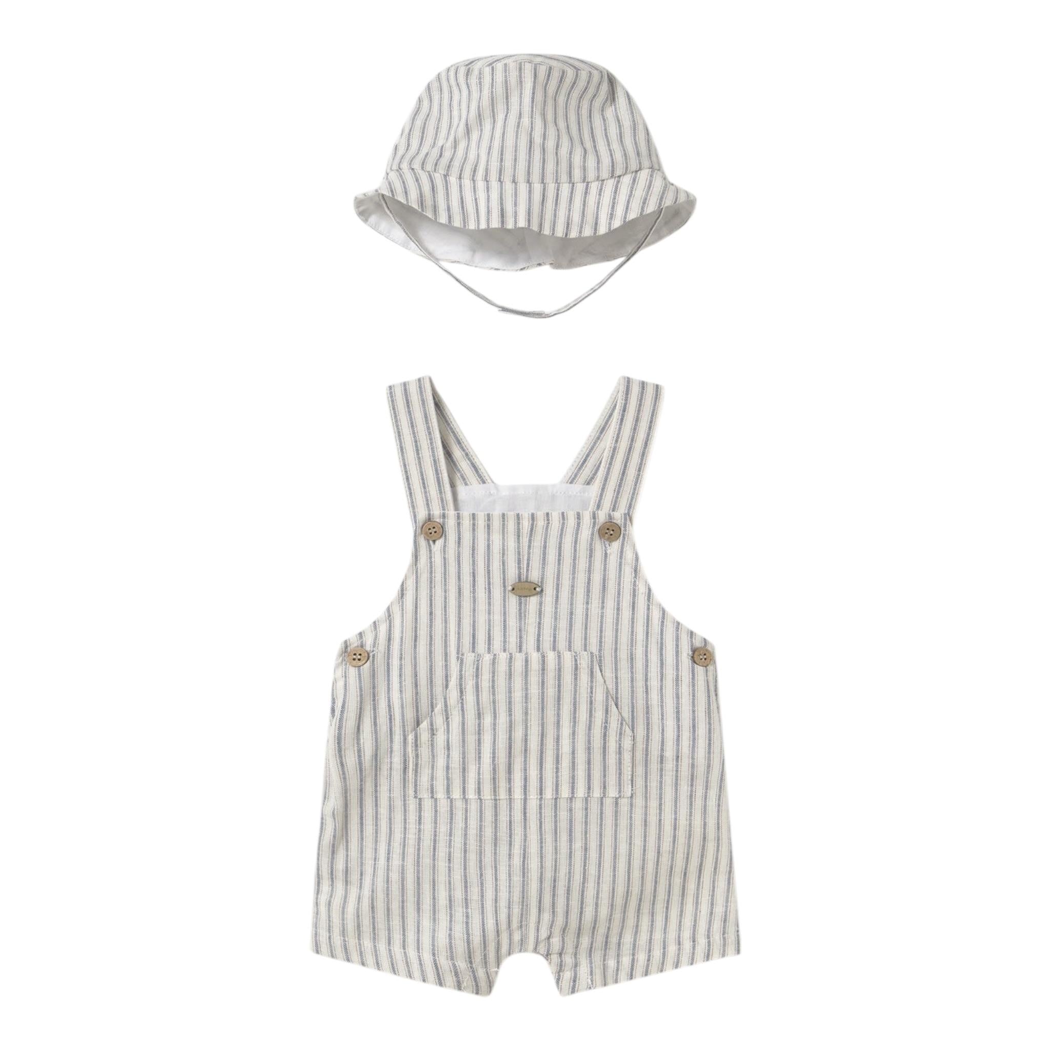 Mayoral Completo 2 Pezzi Salopette-Cappello per Neonato 1601X BIANCO MAYORAL 