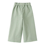 IL GUFO pantalone modello a palazzo tinta unita con elastico in vita Verde per Bambina A24PL38\C6036 VERDE IL GUFO 