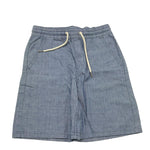 Calvin Klein Bermuda Tinta Unita con Elastico In Vita per Bambino IB0IB02423 BLU CALVIN KLEIN 