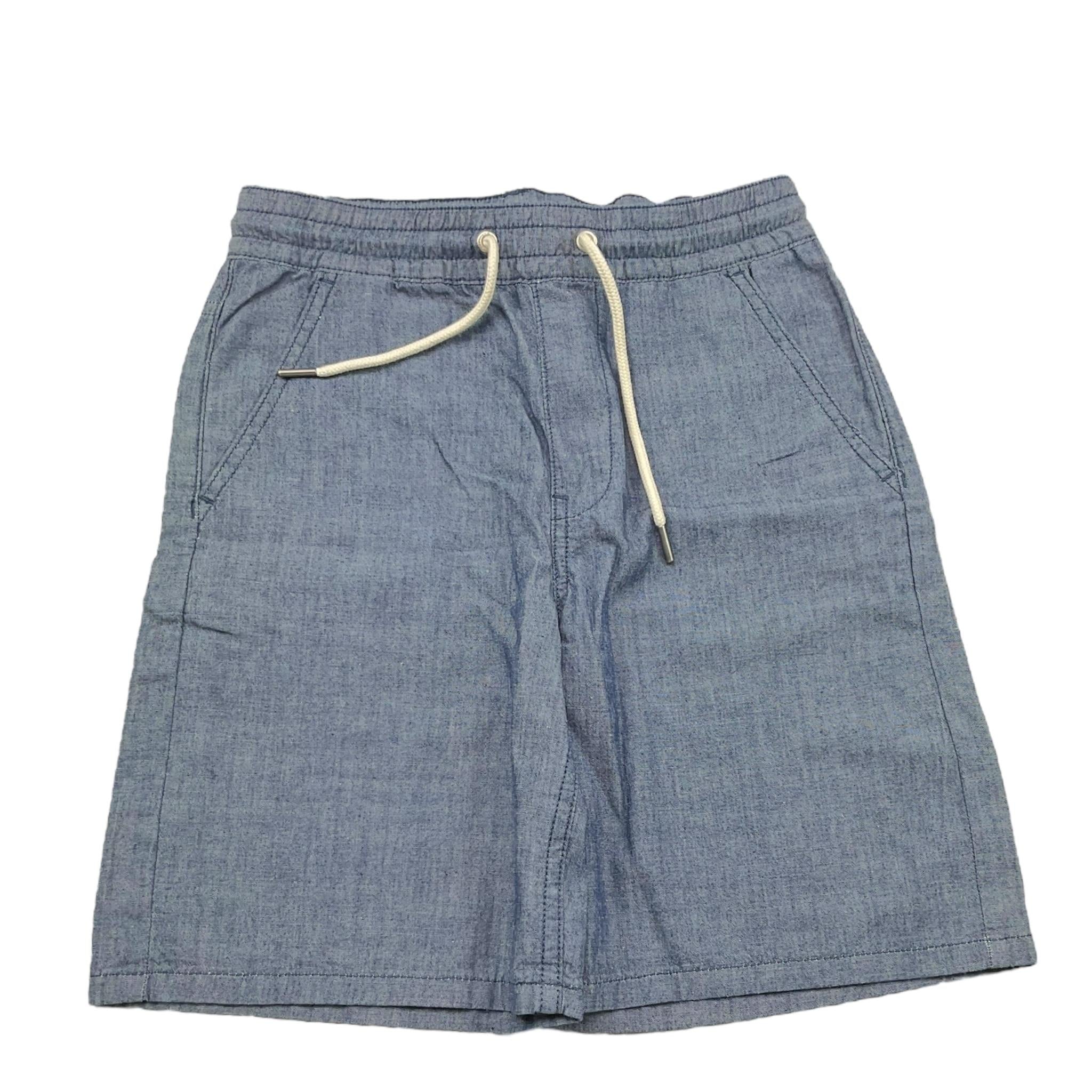 Calvin Klein Bermuda Tinta Unita con Elastico In Vita per Bambino IB0IB02423 BLU CALVIN KLEIN 