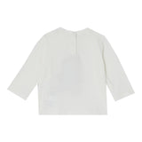 LIU JO shirt girocollo tint unita con stampa in contrasto Bianco per Neonata HF3080 BIANCO LIU JO 