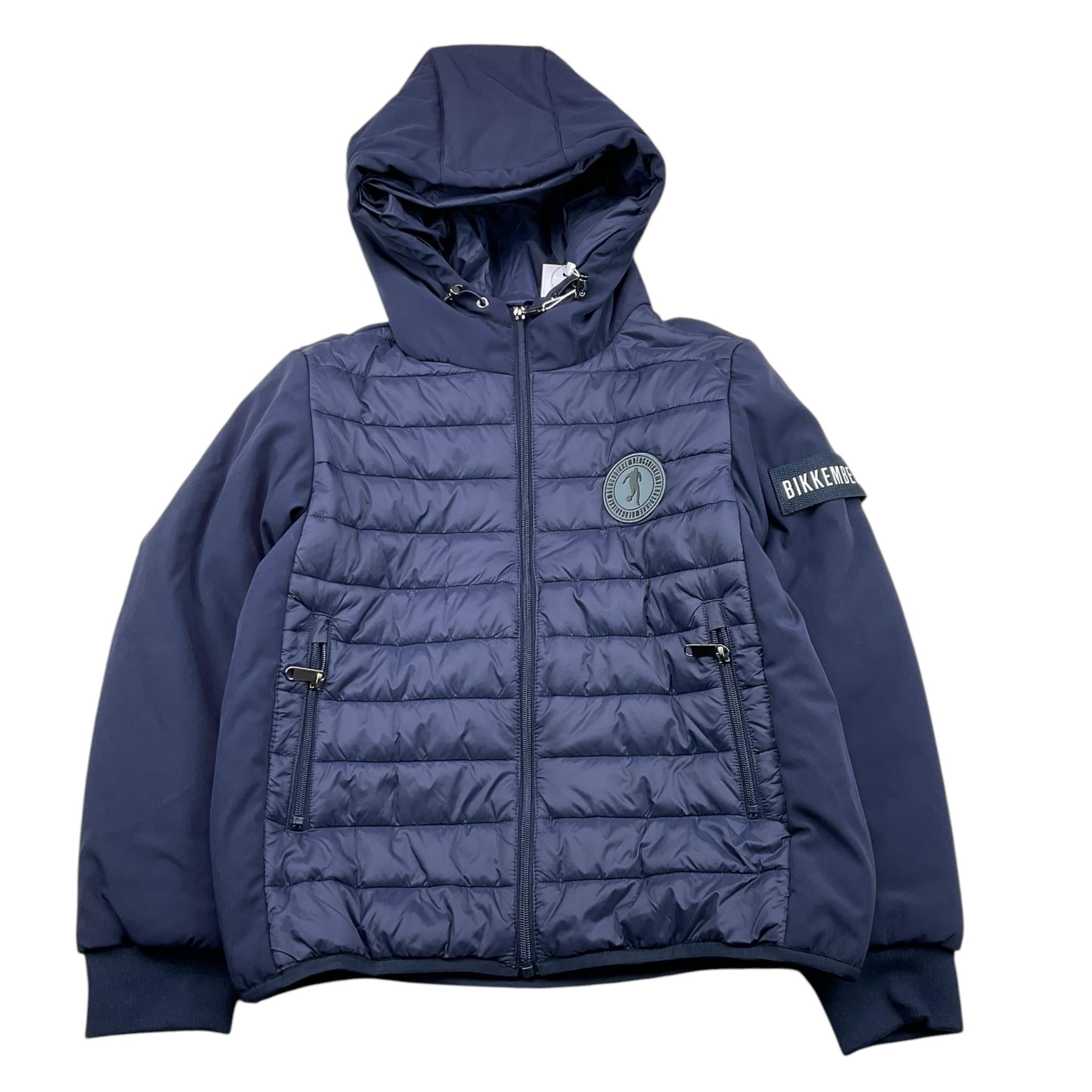 BiKKEMBERGS giubbino tinta unita con cappuccio Blu per Bambino BK2802 BLU BiKKEMBERGS 